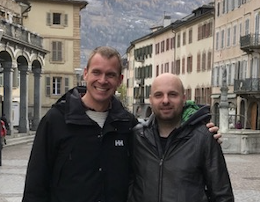 Avec Philip Harper directeur du Cory Band