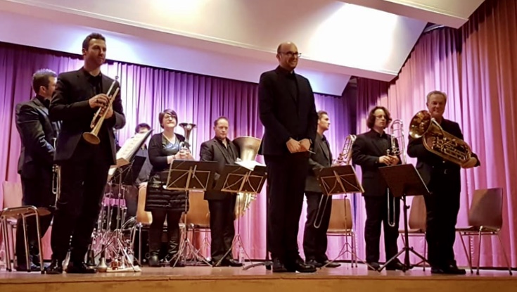 Premier concert à la direction du Swiss Versatile Brass Ensemble