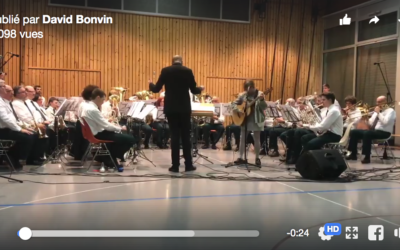 Magnifique concert avec la fanfare l’Echo du Rawyl d’Ayent avec la participation exceptionnelle de la chanteuse mondialement connue Diane Tell.